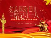 紅色黨政勿忘國(guó)恥日銘記九一八PPT模板