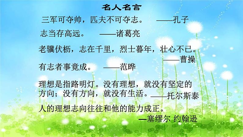 梦想点亮人生,成功来自奋斗——中学主题班会课件03