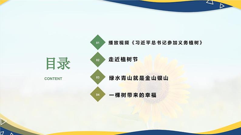 植树节班会-高中专题班会模范课件优选展示02