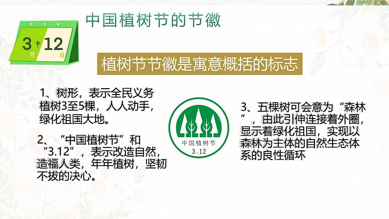 植树节班会-高中专题班会模范课件优选展示07