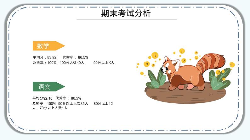 【新版】一年级期中、期末 通用家长会课件404