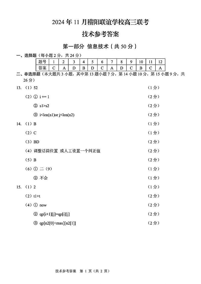 技术参考答案第1页