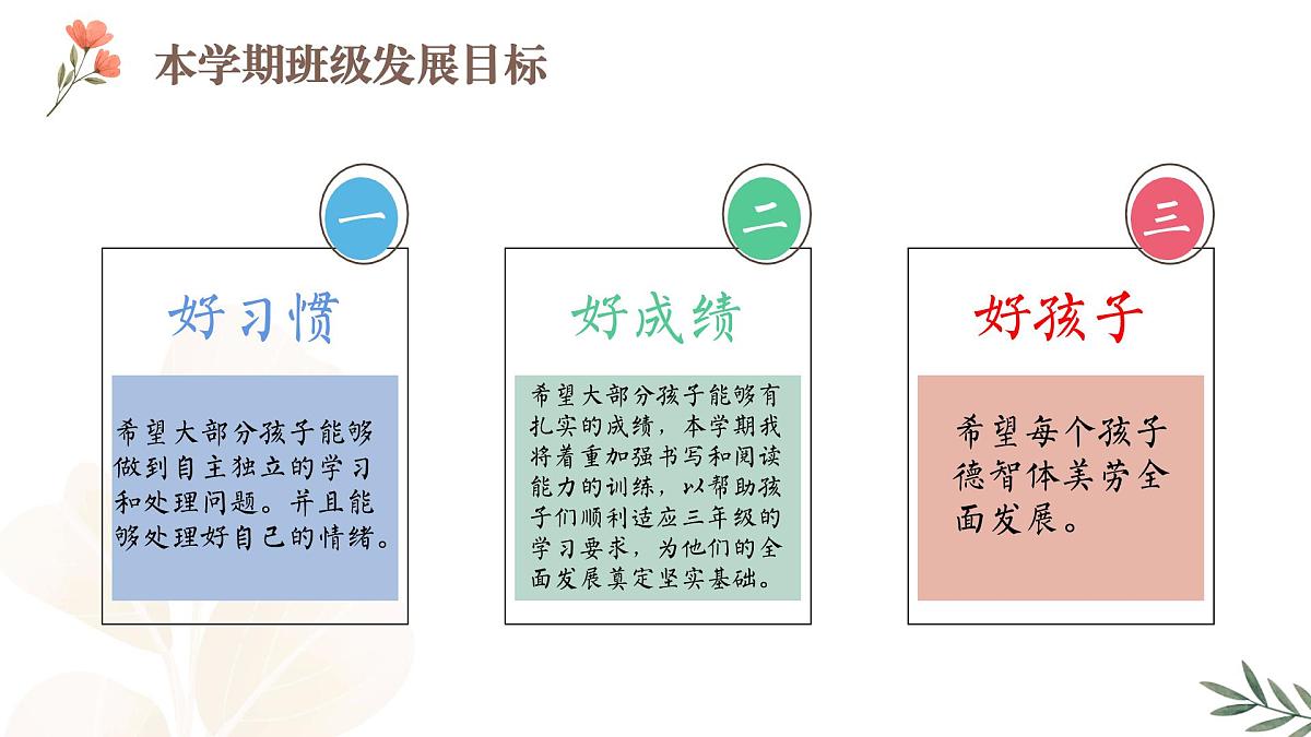 翻“三”越岭 只为等“花”开-三年级上期家长会【课件】第8页