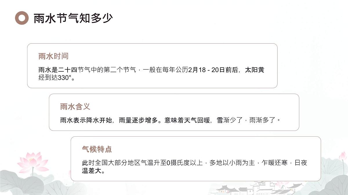 二十四节气-雨水介绍（课件）-中国传统节日主题班会第7页