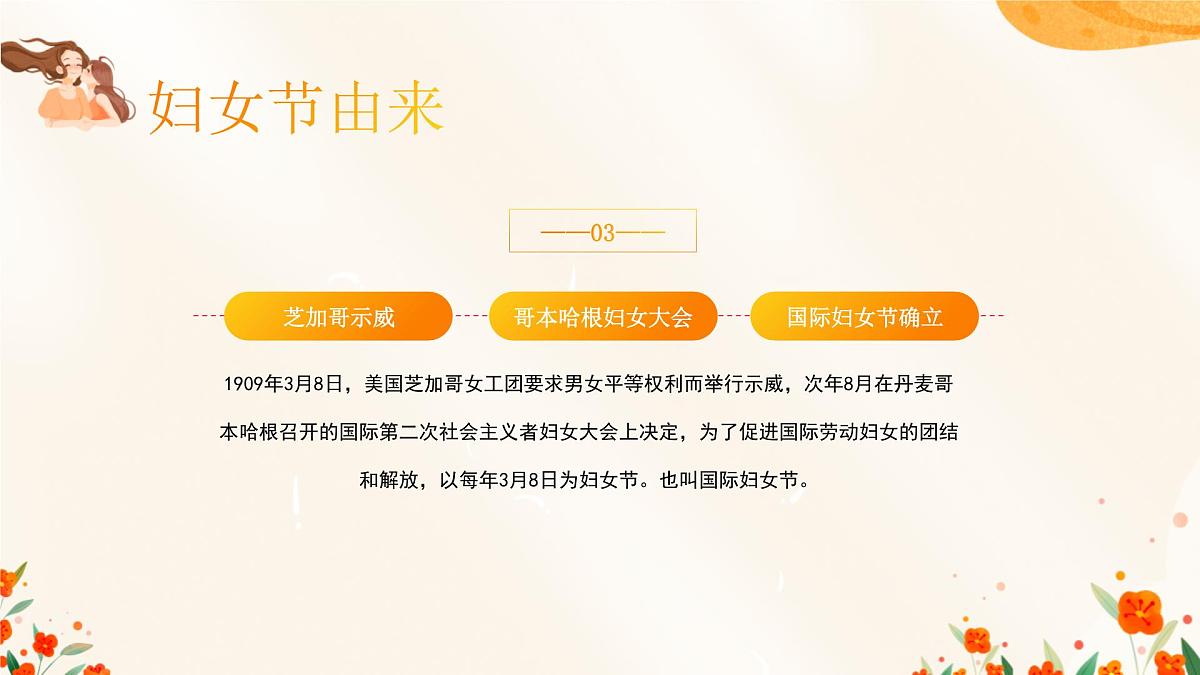 3月8日妇女节-小学主题班会课件第5页