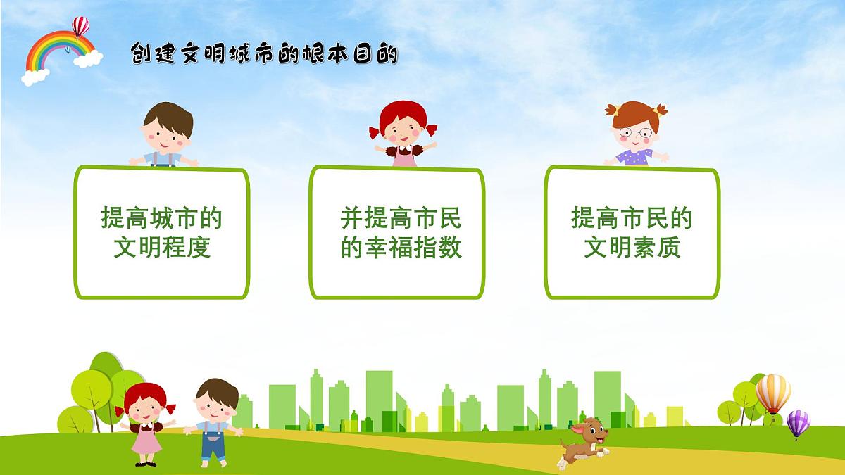 江西省赣州市兴国县高兴镇高兴小学-主题班会-创建文明城市【课件】第5页