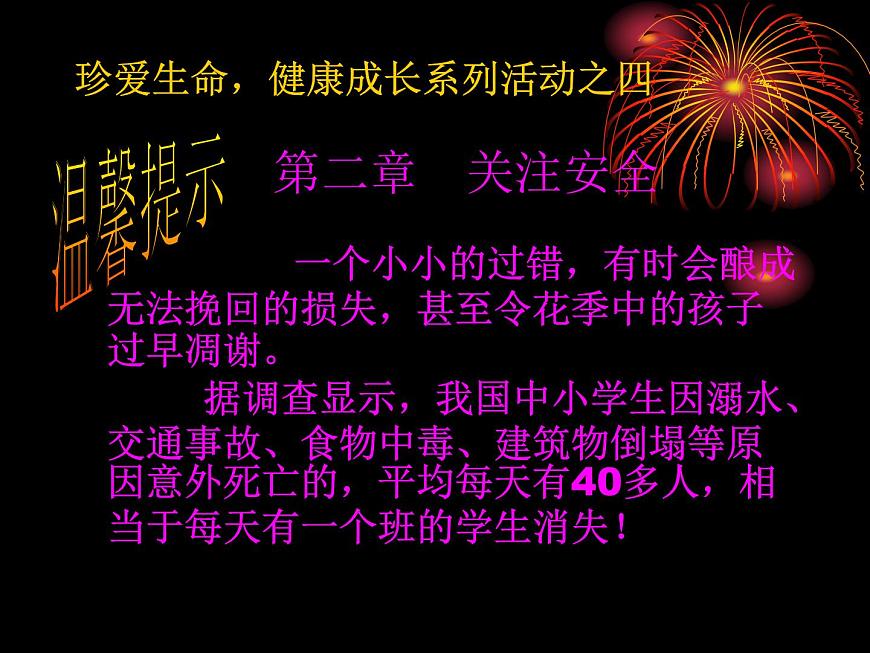 安全教育主题班会课件：生命诚可贵，安全大于天第4页