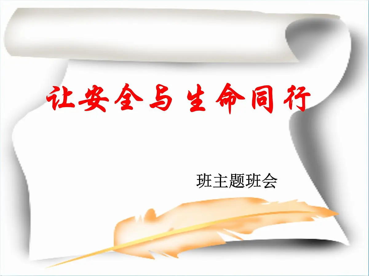 安全教育主题班会课件：让安全与生命同行第5页