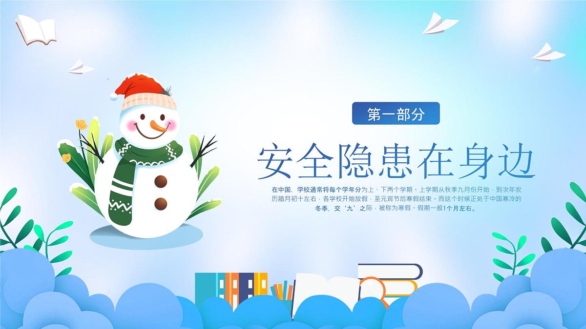 江苏省徐州市丰县梁寨镇初级中学-主题班会-寒假来临，安全先行【课件】第3页