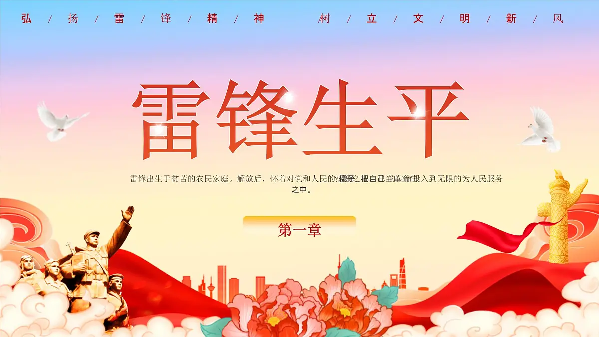 河南省商丘市虞城县利民镇利民小学-第4周主题班会-不灭的明灯，纪念雷锋诞辰【课件】第3页