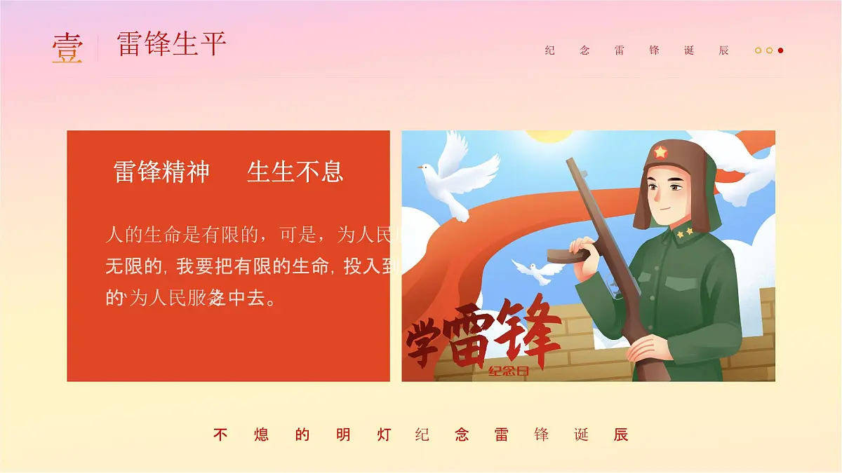 河南省商丘市虞城县利民镇利民小学-第4周主题班会-不灭的明灯，纪念雷锋诞辰【课件】第4页
