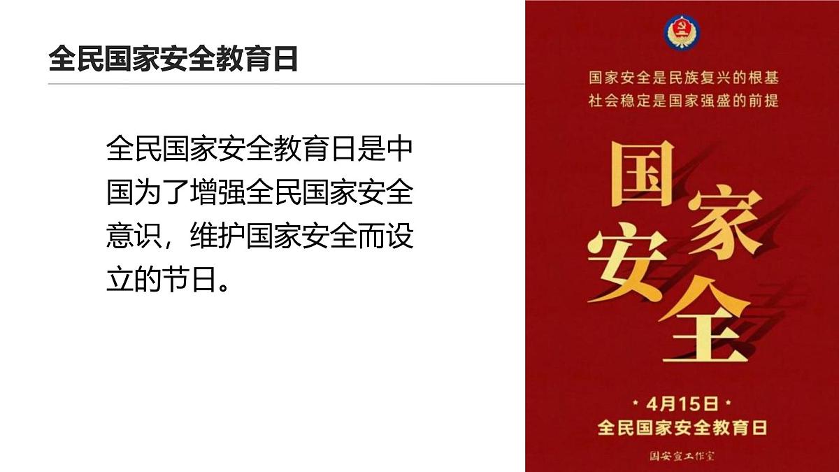 国家安全，你我同行—415全民国家安全教育日主题班会课件第5页