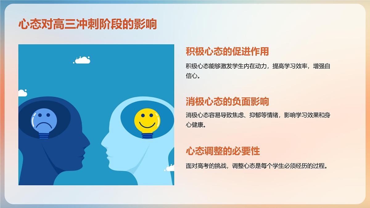 心态决定高度：高三冲刺阶段应保持积极与乐观-2024-2025学年高中主题班会优质课件第5页