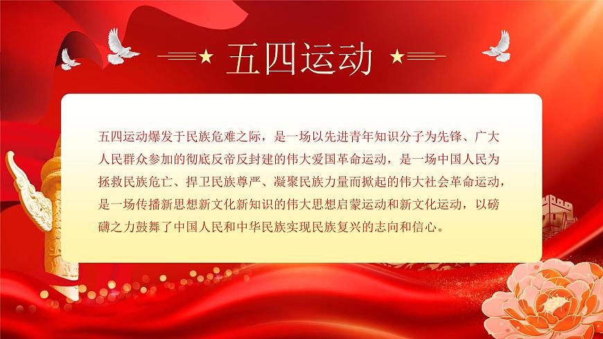 红色党政风百年五四精神与当代青年的使命传承课件第2页