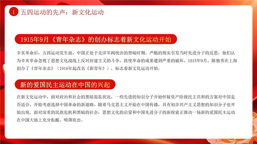 红色党政风百年五四精神与当代青年的使命传承课件第5页
