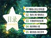 綠色畫卡通風(fēng)情緒魔法屋心理加油站 課件
