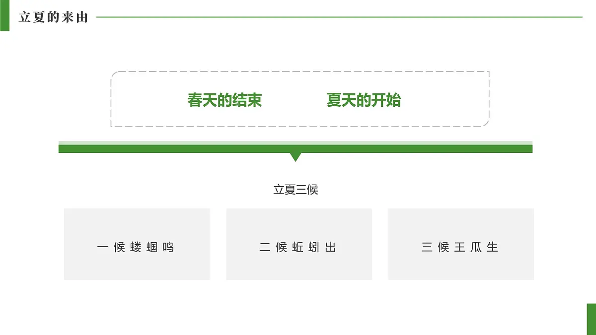 绿色简约风立夏来历和习俗课件第5页