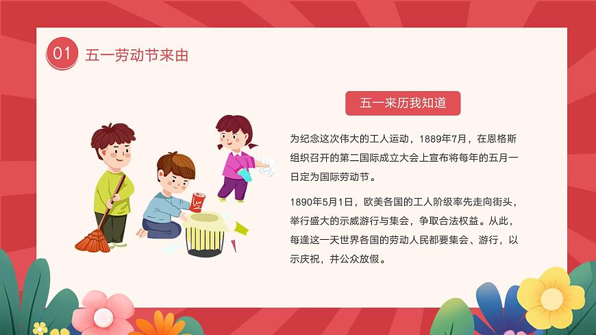 2025年5.1劳动节主题班会课件第6页