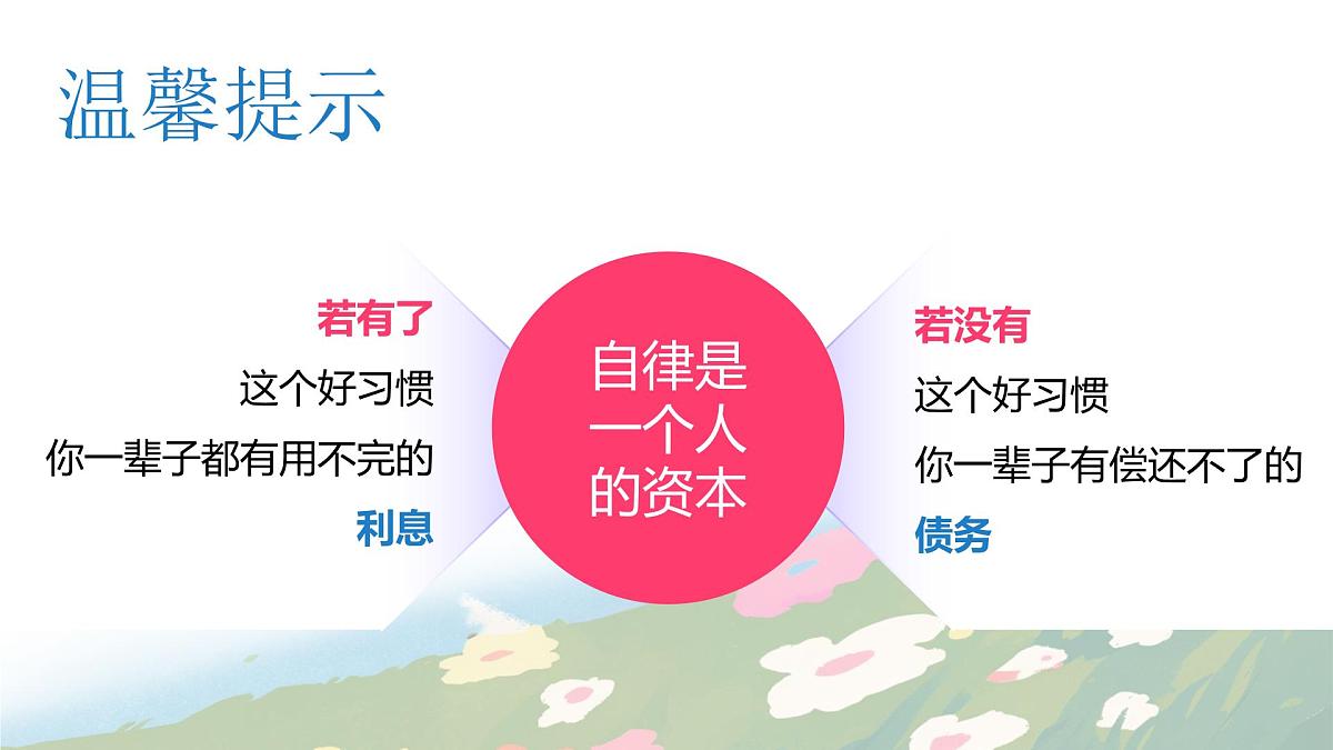 增强自律能力做自己的主人主题班会PPT第7页