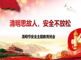 甘肅省莊浪縣南湖小學(xué)-清明節(jié)安全教育班會-清明思故人，安全不放松【課件】
