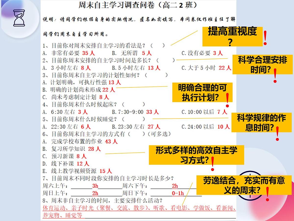 新形势下，高中生如何利用双休高效开展自主学习 课件-高中心理健康主题班会【课件】第7页
