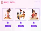 紫色溫馨卡通風(fēng)感恩媽媽主題班會(huì)課件