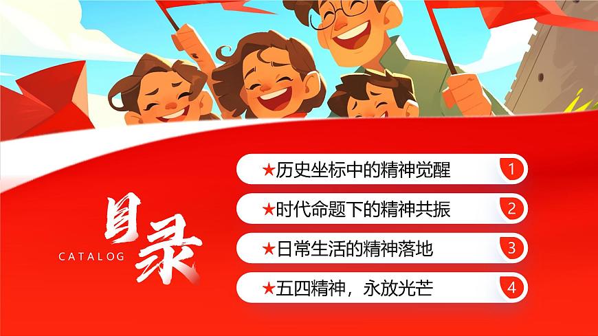 红色百年五四精神与当代精神传承课件第3页