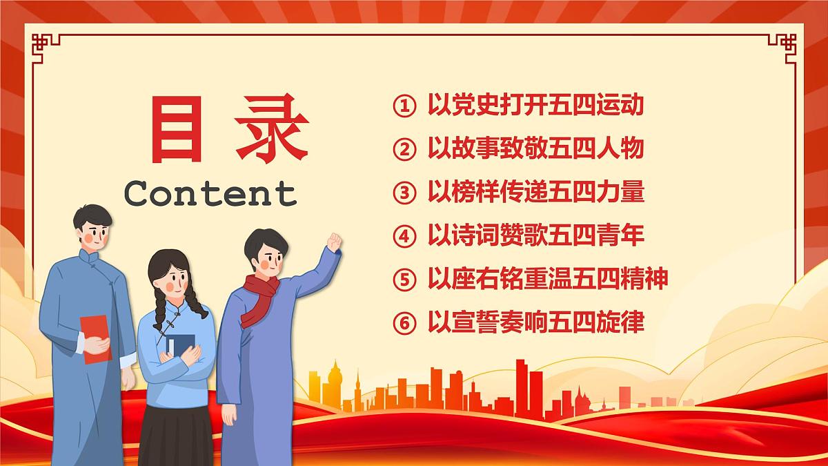 重温五四运动牢记青春使命课件第3页