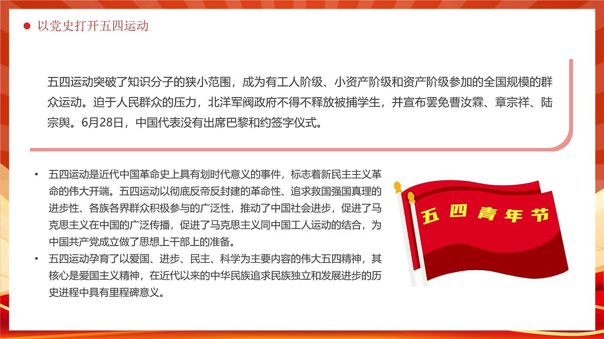 重温五四运动牢记青春使命课件第6页
