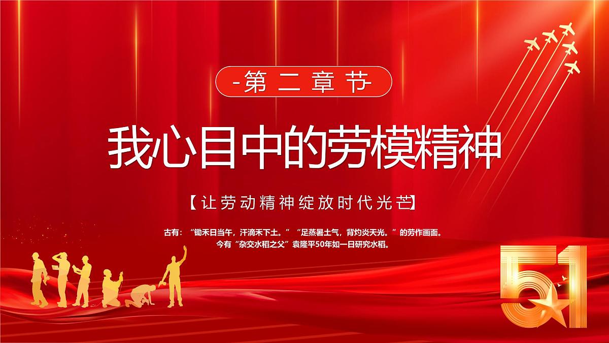 弘扬劳模精神点亮青春底色课件第5页