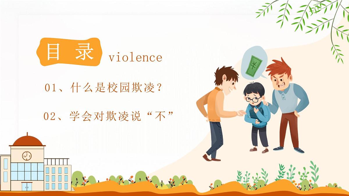 四川省绵阳市平武县水晶镇中学-主题班会-拒绝校园暴力欺凌【课件】第2页
