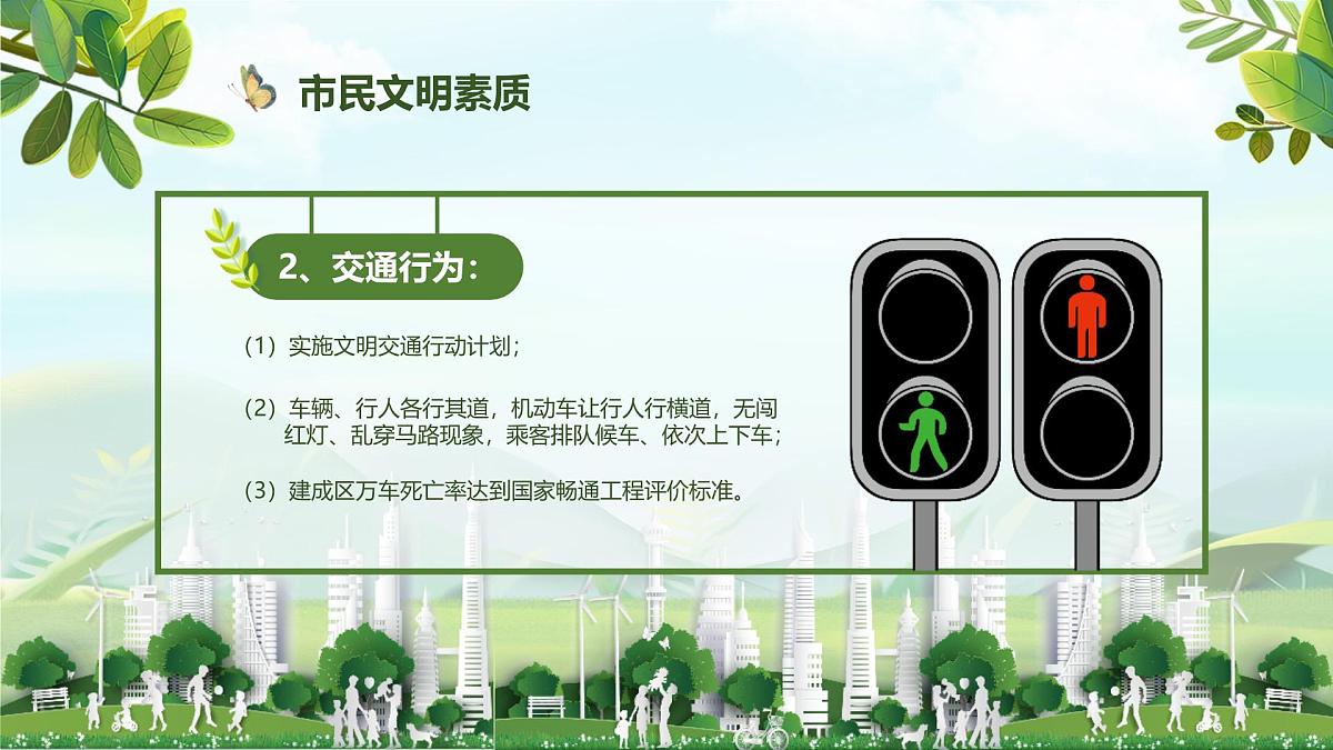 重庆市云阳县南溪镇初级中学-主题班会-我们共同努力，创建文明城市【课件】第6页
