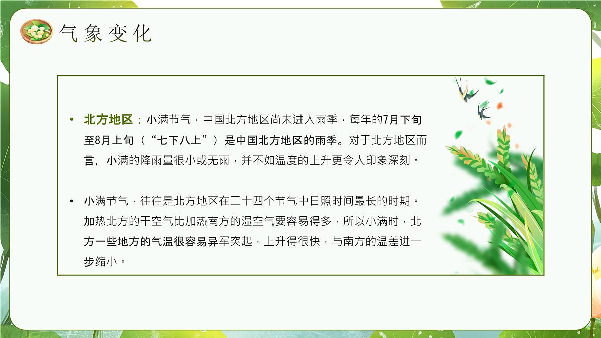 中国传统二十四节气之小满介绍主题班会课件第8页
