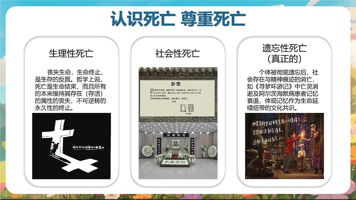 重庆市璧山区来凤镇初级中学-生命教育主题班会-认识死亡之真谛，领悟生命之珍贵【课件】第6页