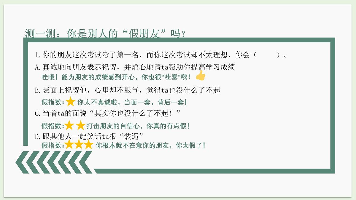 河南省郑州市中牟县官渡镇初级中学-人际交往主题班会-呼唤真诚的友谊【课件】第8页