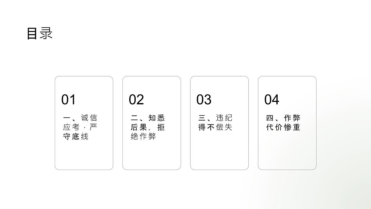 高考诚信考试主题班会课件第3页