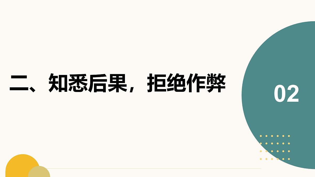 高考诚信考试主题班会课件第8页
