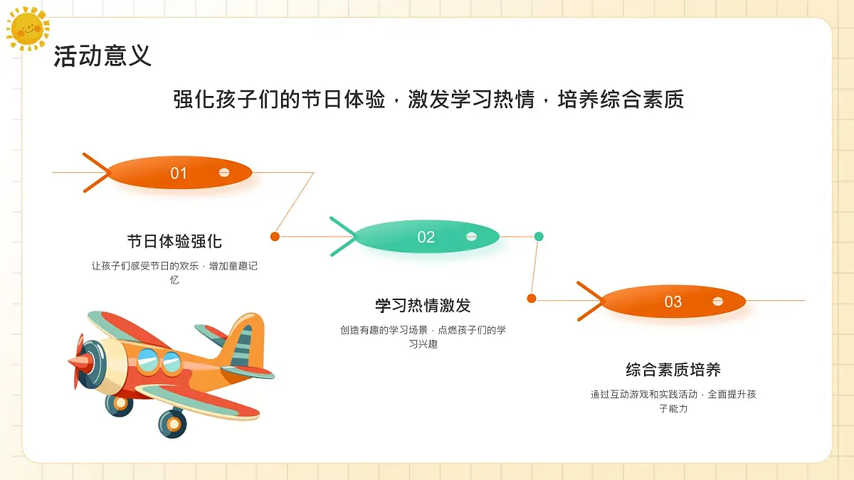 橙色卡通儿童节活动策划 课件第4页