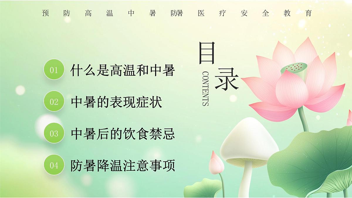 绿色简约防暑小妙招 课件第2页