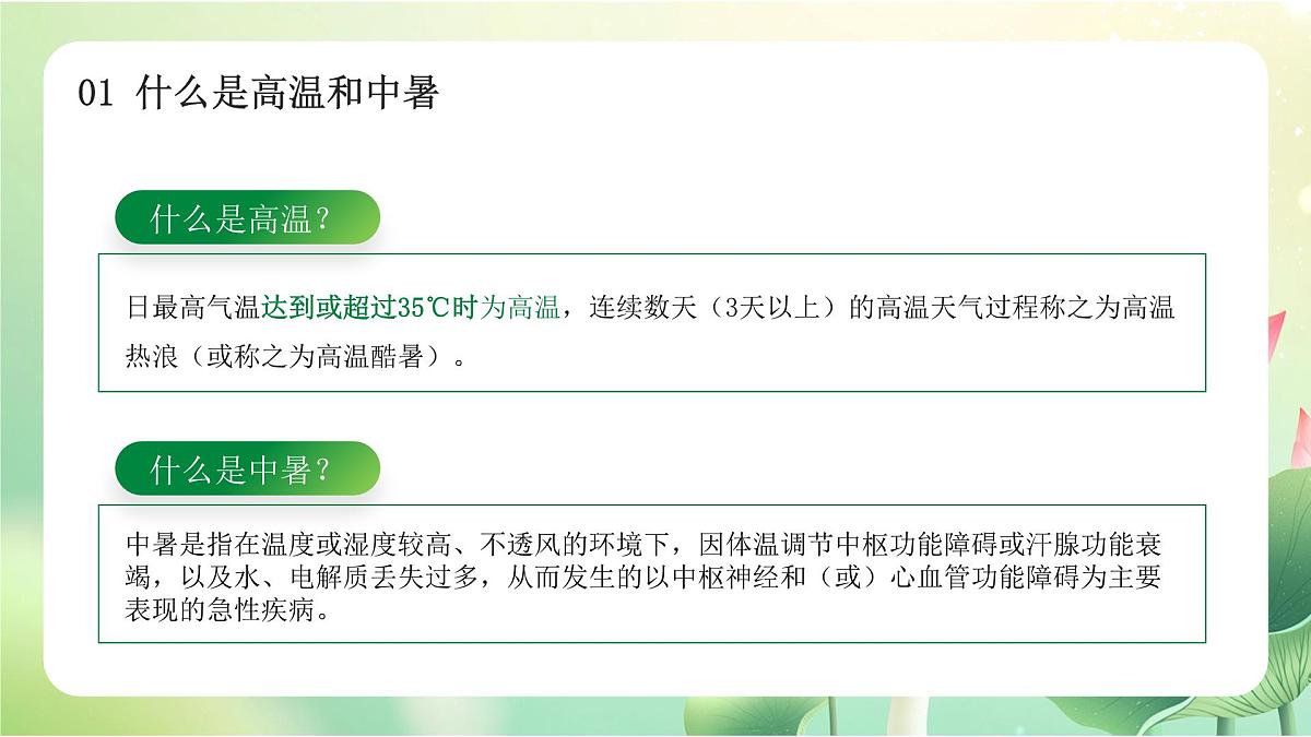 绿色简约防暑小妙招 课件第4页