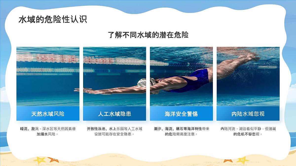 蓝色卡通防溺水安全教育 课件第8页