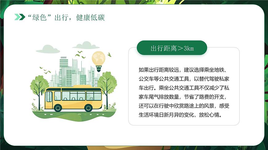绿色清新风倡导文明健康绿色环保生活课件第4页