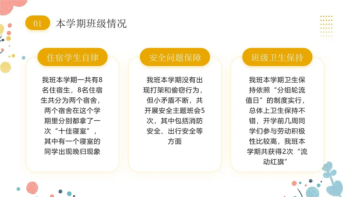 黄色清新风初中期末家长会课件第6页