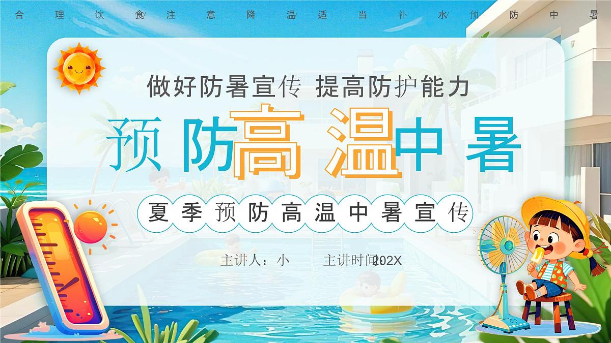 画风预防高温中暑 课件第1页