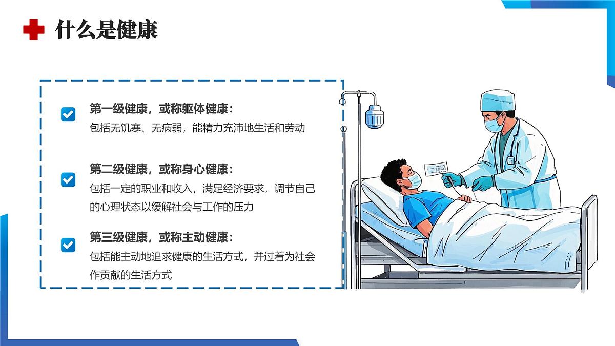 蓝色医疗简约健康教育知识讲座 课件第5页