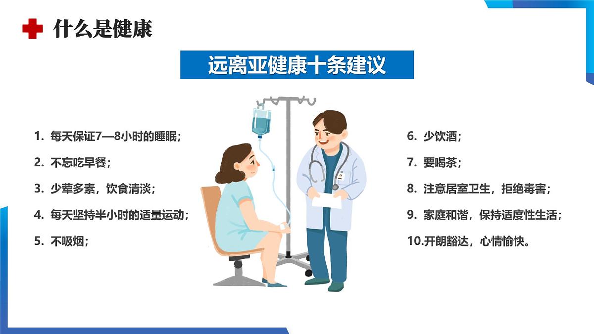 蓝色医疗简约健康教育知识讲座 课件第7页