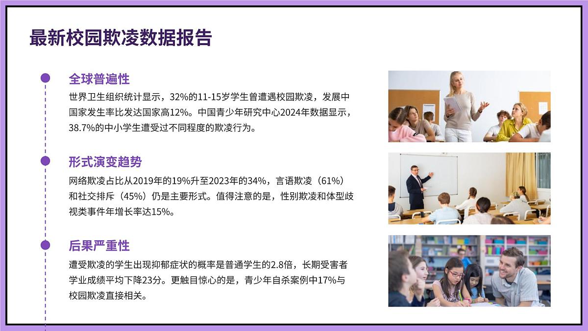 拒绝欺凌，共建和谐校园主题班会课件第8页
