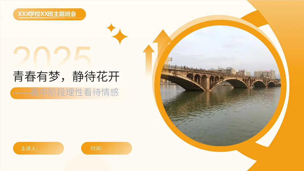 高中心理健康教育之早恋问题主题班会课件——青春有梦，静待花开——高中阶段理性看待情感第1页