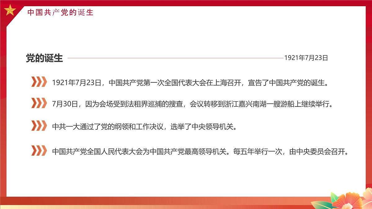 重庆市长寿区云台镇初级中学-主题班会-庆祝七一建党节【课件】第4页