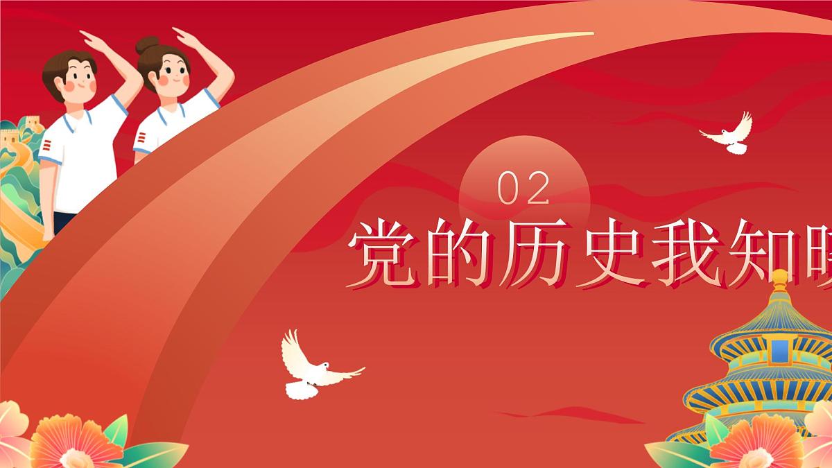 重庆市长寿区云台镇初级中学-主题班会-庆祝七一建党节【课件】第6页